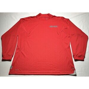 Ohio State Nike Team Fit Dry Long Sleeve Shirt Mens XL Red OSU University VTG